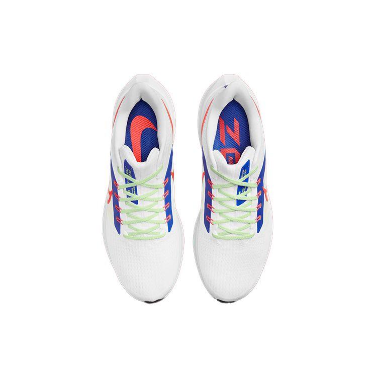 Nike Air Zoom Pegasus 39 White Racer Blue Crimson Men Sneakers Volt Bright-Crimson DX3354-100