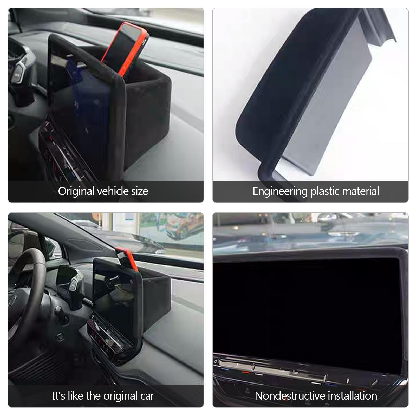 PLATEAU DE RANGEMENT Console Centrale Voiture Noire Pour Kia Sportage