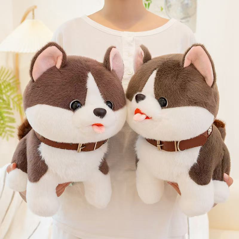 25/35cm Glückshund Puppe Stofftier Plüschtier Handgemachte Puppe Cartoon Anime Niedliches Kissen Kissen Lustiges Kindergeburtstagsgeschenk Puppe