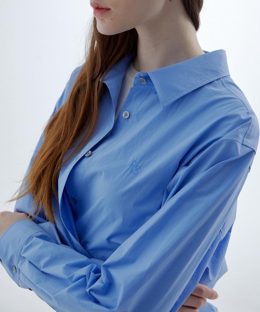 RAVEROUS Rvs Wrap Shirt Blue