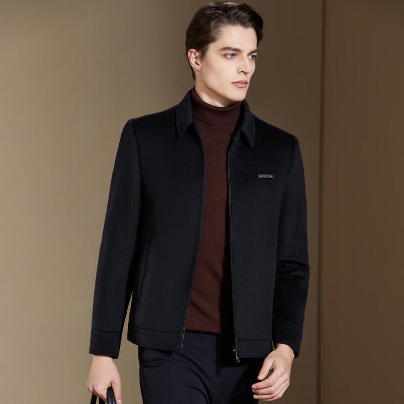 Antonio Men's Wool Blend Jacket with 90% Down Removable Liner