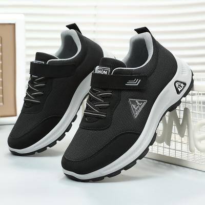 Men's Shoes Spring Shoes Comfortable Lightweight Velcro Sneaker Middle-Aged and Elderly Walking Shoes