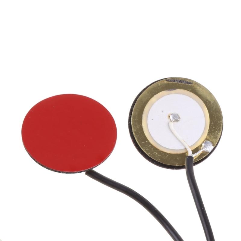Premium Piezo Contact Microphone 3 Transducer Pickups with end pin jack for Kalimba