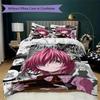 Elfen Lied Anime Pattern Bedding uilt Set uilt Cover Pillowcase Home Decoration Birthday Gift (1 * duvet cover + 2 * pillowcase  without core)41