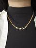 Vintage High-End Zircon-Inlaid Geometric Snake Bone Choker Necklace