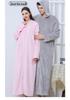 Winter Flannel Hooded Nightgown: Thick Coral Fleece, Long Sleeve, Plus Size, Ready Stock
