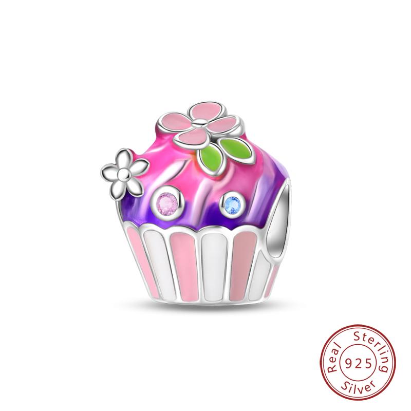 Copper Little Bear Soft Candy Coffee Strawberry Cake Afternoon Tea Charms Beads Fit Qikaola Bracelets Diy Jewelry