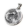 999 sterling silver Pisces water pendant men's and women's necklace new 2023 trendy personalized retro safety buckle