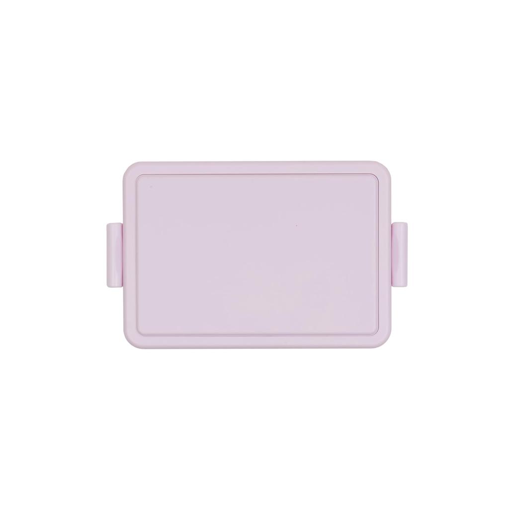 Square Lunch Box with Integrated Ice Medium Powder 15 X X 6 400ml Single Suitable for Women and Easy Clip Microwave Dishwasher Safe Excluding Product