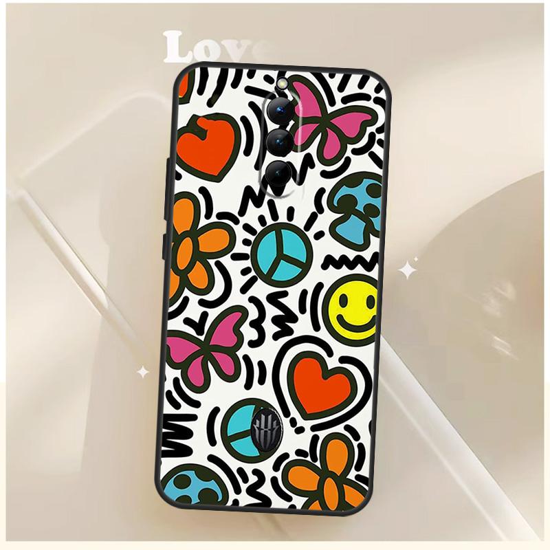 Hippie Daisy Tie-dye Flower Peace Case For ZTE Nubia Red Magic 10S 9S 8S 8 9 10 11 Pro Plus 6 7 7S 6S For RedMagic 10 Air Cover