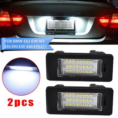 2pcs License Plate Number Lights 24LED No Errors E70 E39 F30 Practical