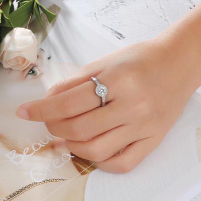 Personalizowane Pierścionki Obietnicy Solitaire 925 Srebrne Pierścionki Zaręczynowe Ślubne Dla Kobiet