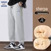 GENIOLAMODE Men's Lamb Velvet Lined Jogger Pants