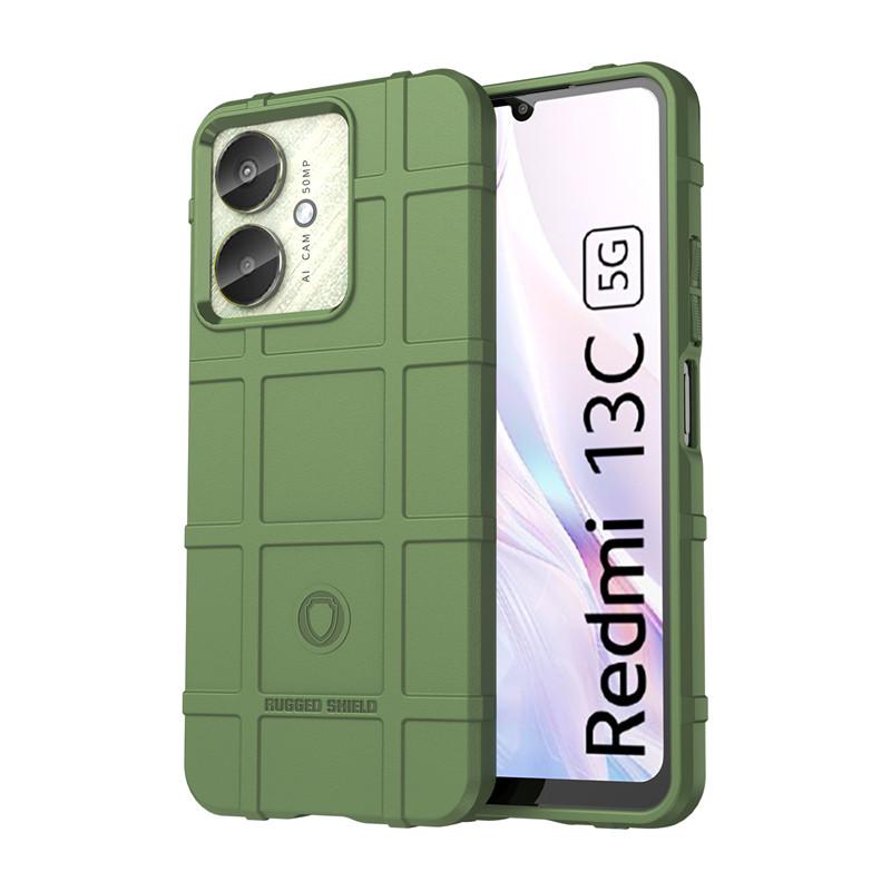 

Для чехла Xiaomi Redmi 13C Xiaomi Redmi 13C 12C 10C Чехол Противоударная Броня Резиновая Оболочка Защитный Чехол для Телефона Xiaomi Redmi 13C Redmi 10C зелёный
