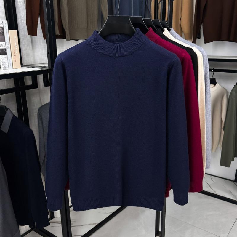 Men S Half Turtleneck Thick Knit Sweater Winter Warm Base Layer