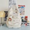 Print Star Letter Pattern Backpack With Multiple Compartments For Teens Girls