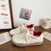 2025 Spring Chic Women's German Double Mesh Sneakers: Ugly-Cute Korean Style Breathable White Sport Shoes