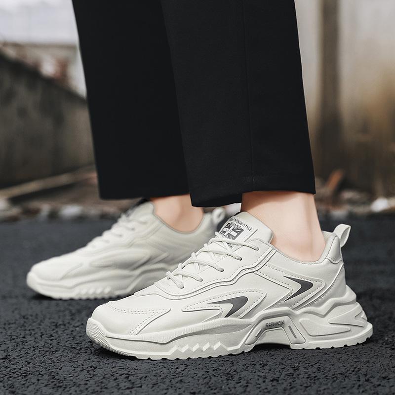 Men's Thick Sole Casual Sports Shoes Summer New Soft Sole Non-slip Outdoor Running Shoes Fashion Student Sneakers Walking Shoes