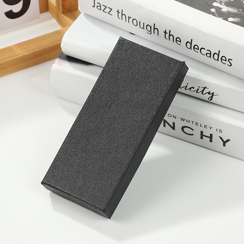 Large Black Rectangular Watch Gift Box with Built-in Sponge Pad