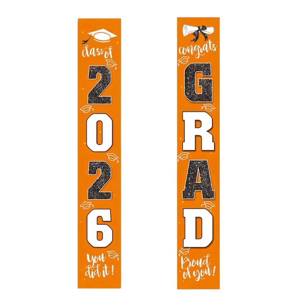 Graduation Class Decoration Door Flag Hanging Flag Graduation Party Decoration Supplies