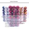 4CM Christmas Irregular Ball Set - 36 Electroplated Ornaments for Tree Decoration