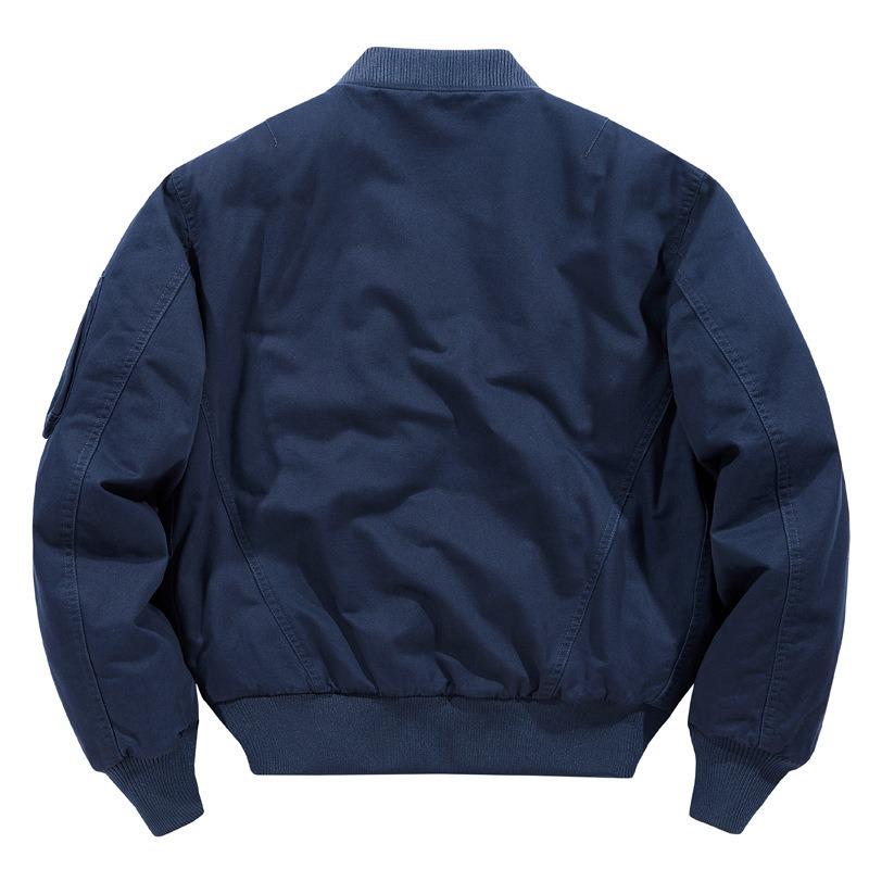 Autumn and winter cotton clothes, men's thickened warm jackets, casual flight jackets, baseball collars, workwear, trendy cotton clothes