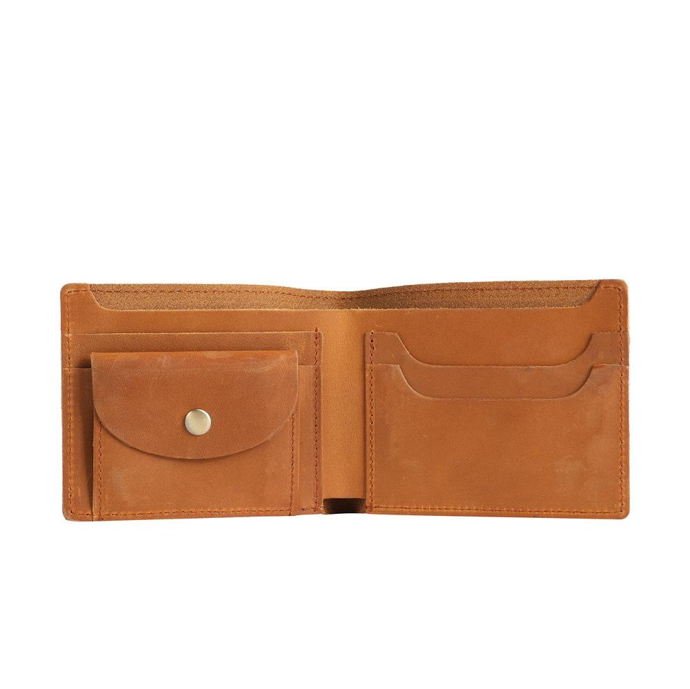 Men's Wallet Short Retro Classic Multi Slot Wallet Made of Pure Cowhide and Leather, Simple Men's Wallet