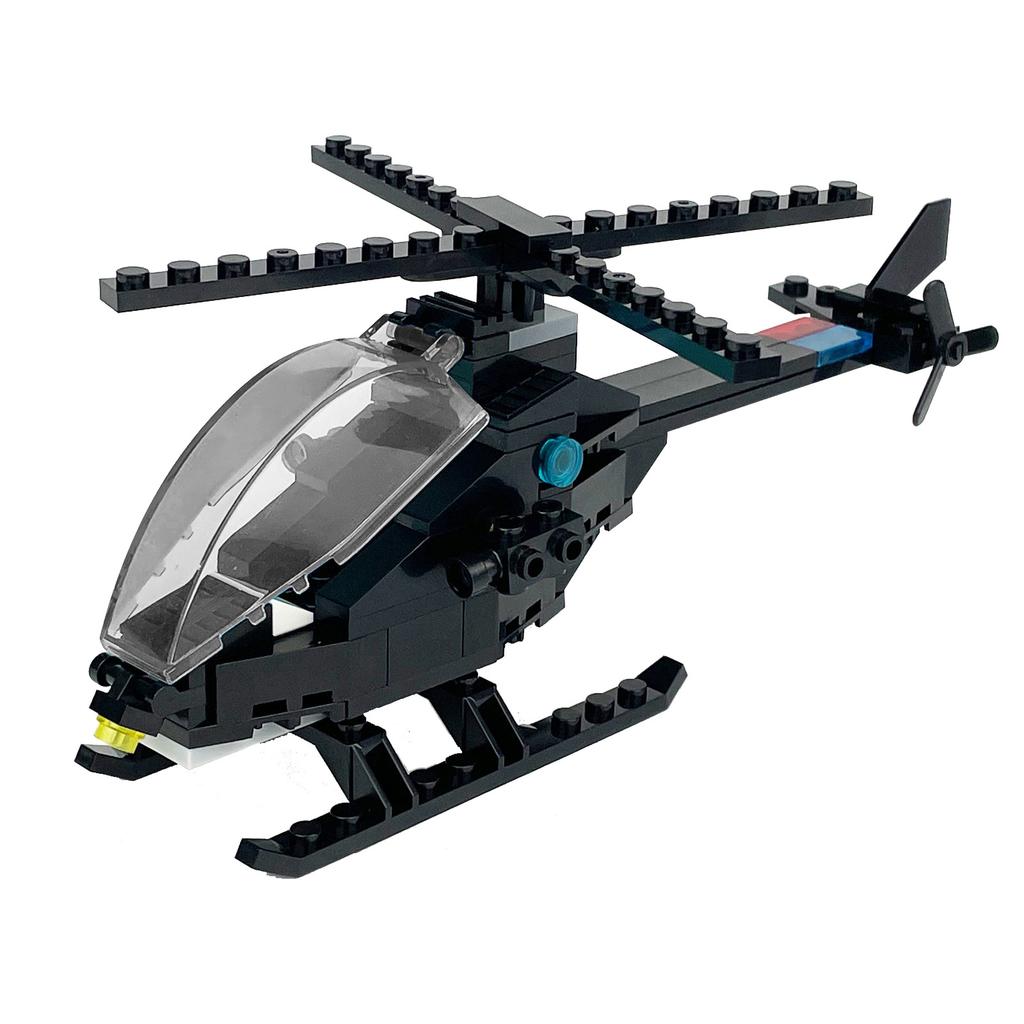 Package M-24 Swat Helicopter Russian Army Gun Weapon Accessories Shield Xiangjiang Small Particles Building Block Toy