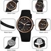 SKMEI Women's Silicone Waterproof Sports Watch Simple Casual Design with Date White