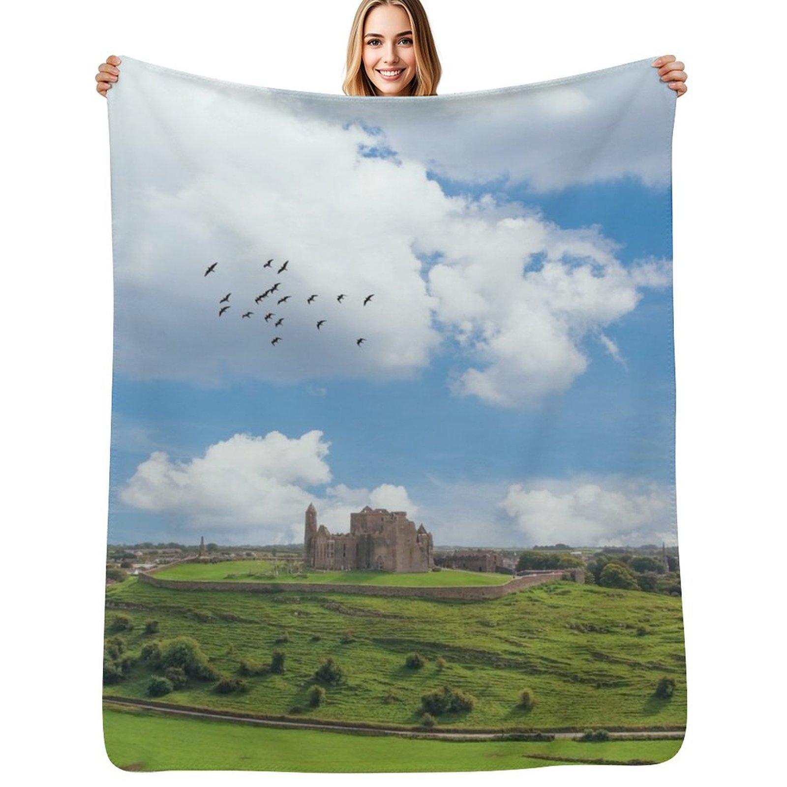 Rock of Cashel Throw Blanket Thin Soft Blanket for Summer Night Sleeping 102x76cm(40x30in)