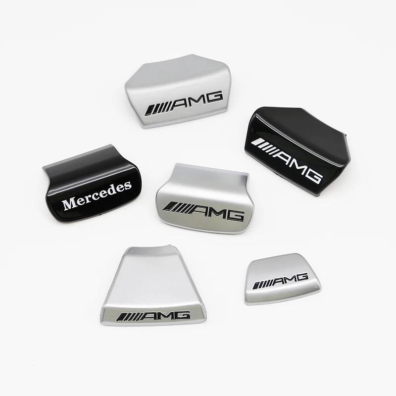 JCG1 3D Car Steering Wheel Emblem Sticker Interior Badge Accessorie For Mercedes Benz AMG W205 W168 W108 AMG W176 W204 W212 GLC