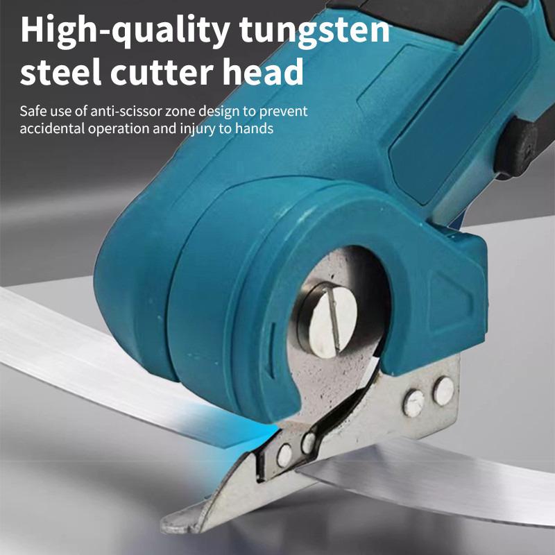 18V Multi Functional Pruner Round Knife Handheld Cutting Cloth Scissors Power Tool Cordless Electric Carpet Scissors