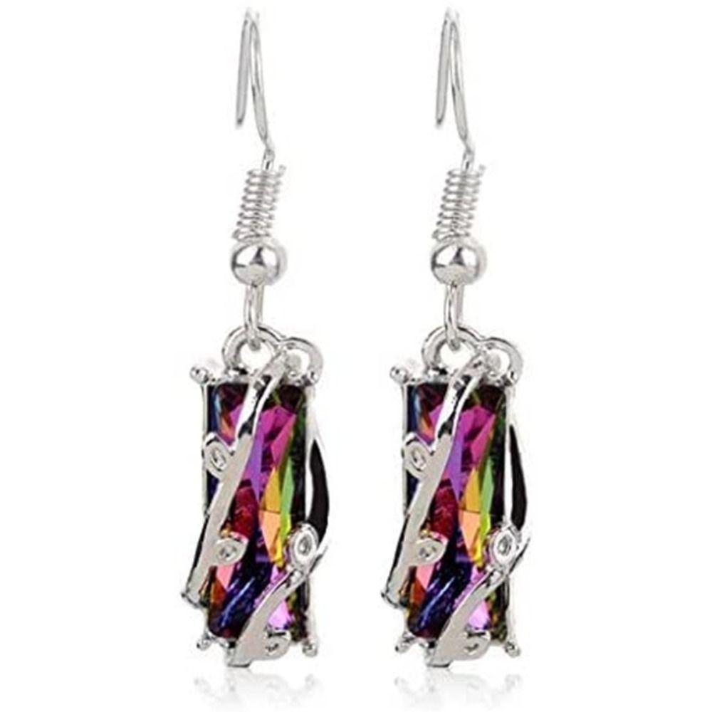Luxury Zircon Women's Earrings Sparkly Versatile Dangle Stud Earrings Jewelry Accessories Gift For Women