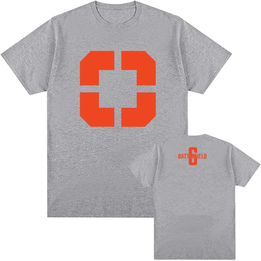 Men Clothing Game Battlefield 6 Printing Tshirts Short Sleeve Cotton Loose Tshirt Unisex Streetwear Hip Hop Oneck Male T Shirt