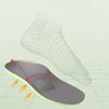 Fashion 2pc Sport Insoles Unisex Arch Support Orthotic Insoles Breathable Deodorant High Elastic Shock Absorption Cushion Soft Shoe Pads