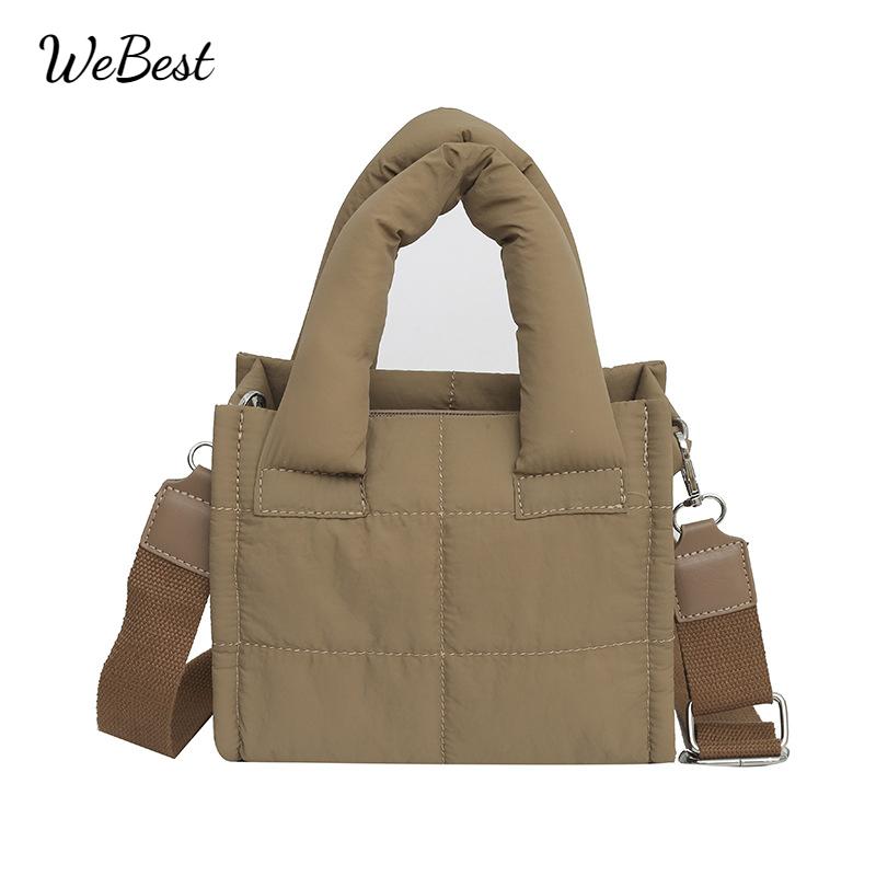 

Lightweight Down Cotton Handbag for Korean Mini Women чорний