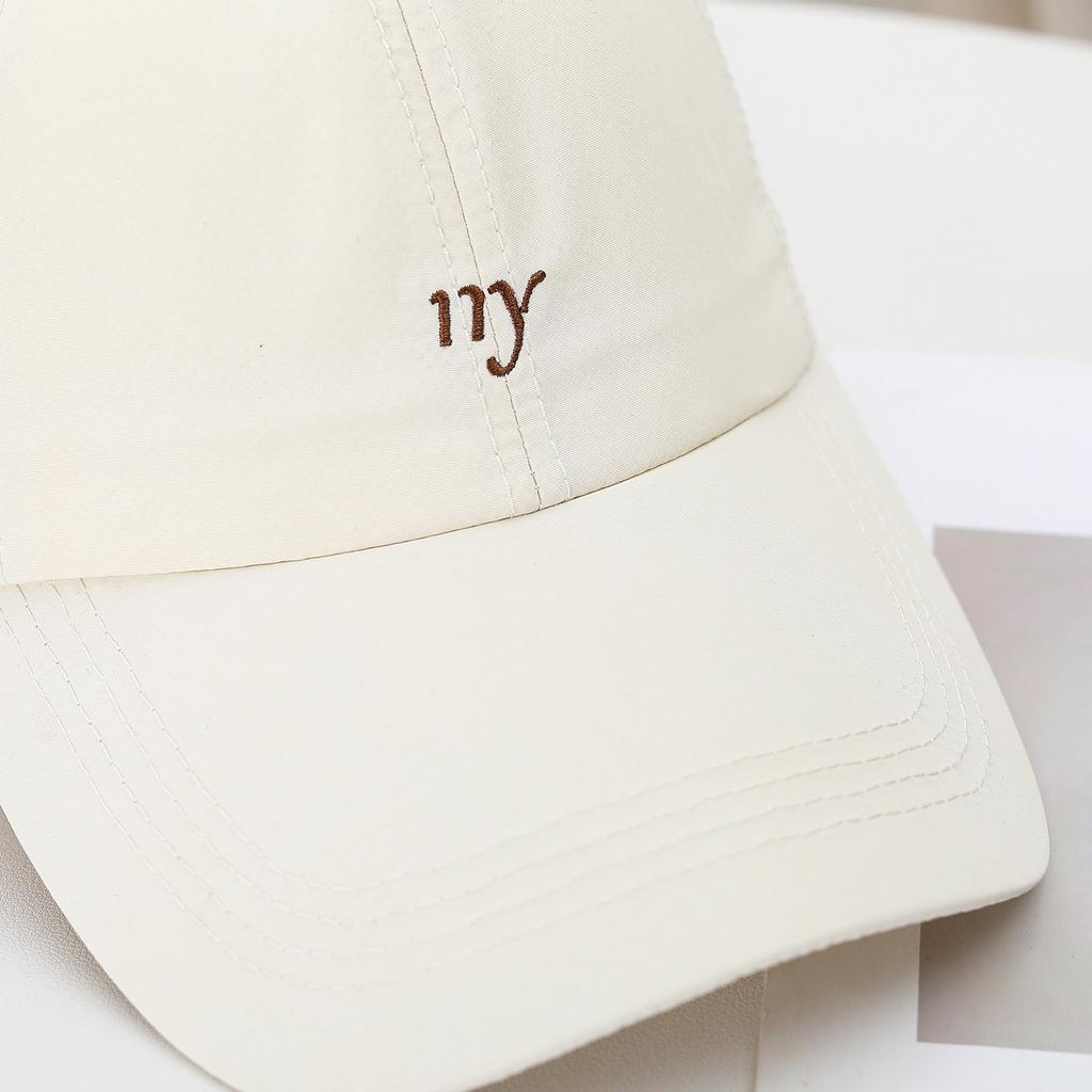 Spring And Summer Lengthened Along Embroidery Quick-Drying Baseball Cap For Women Breathable And Versatile Sunshade Wide-Brimmed Peaked Cap For Men
