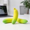 2Pcs Stress Relief Simulation Banana Toy Anti-Anxiety Color Changing Banana Squeeze Toy Slow Rising Fruit Fidget Sensory Toy Office Worker Gift