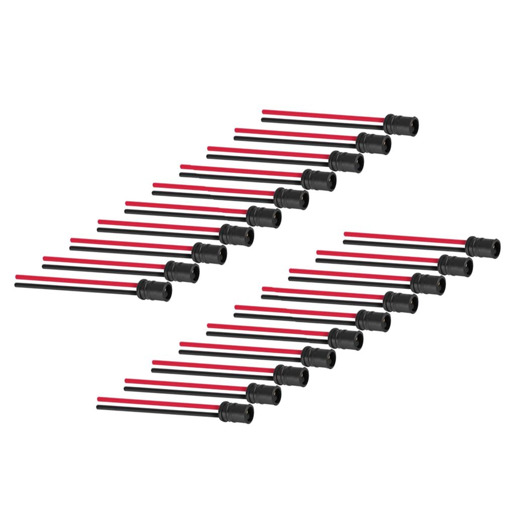 20pcs T10 W5W Light Bulb Extension Socket Holder Connector Soft Rubber for Cars Bikes Boats
