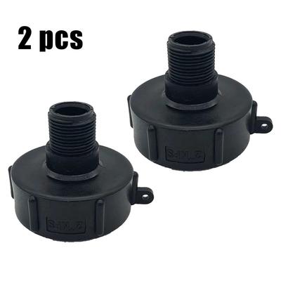 2 Piezas Adaptador para Tanque IBC Tote para Manguera de Jardín, Conector de Tapón de Drenaje, 275 330 G