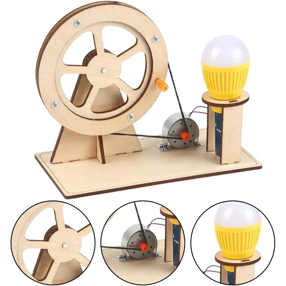 1pcs Creative Scientific Experimental Inventions Hand Generator For Kids Gift New Fashion Science Learning Puzzle Toys DIY Kid Friendly Entertaining