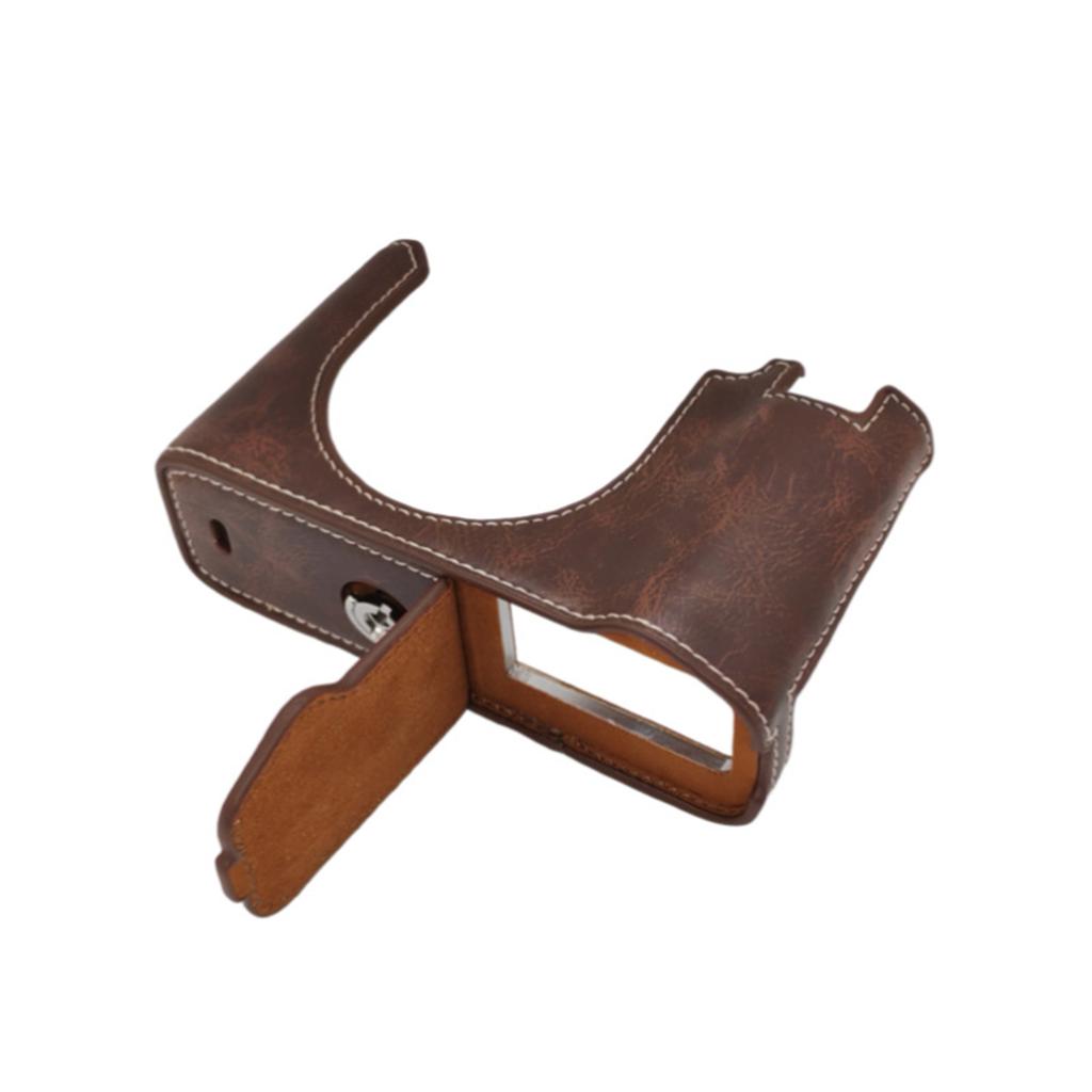 Leather Camera Cover For GFX100RF Offering Shock Absorption And Unobstructed Control Accessibility