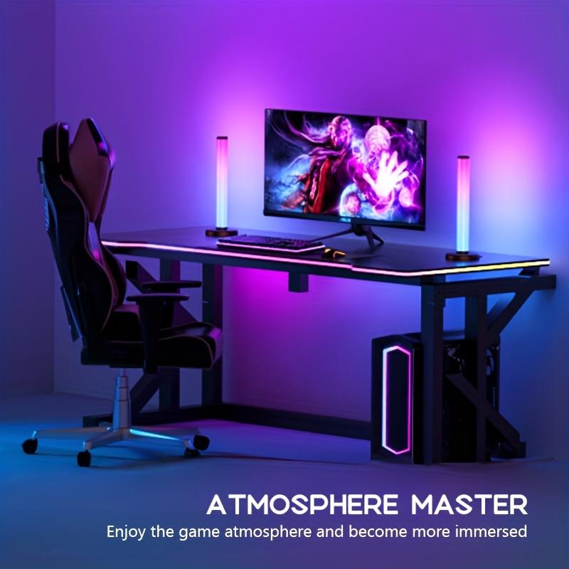 1 Drag 2,Colorful Pillar-Style Home Decorative USB Lamp,2 Modes USB Powered Button Control Living Room Ambient Light,USB Line Control Adjustable Light