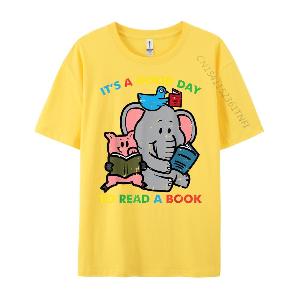 Its A Good Day To Read A Book Animals Reading Librarian Christian Tshirt Men Camiseta Masculina Big Size Easter Sunday