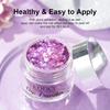Glitter Purple Dip Powder, Orange Glitter Dip Powder Nail Color Refills, 1oz/28g, Pro Dipping System for Nail Art DIY At Home/Salon