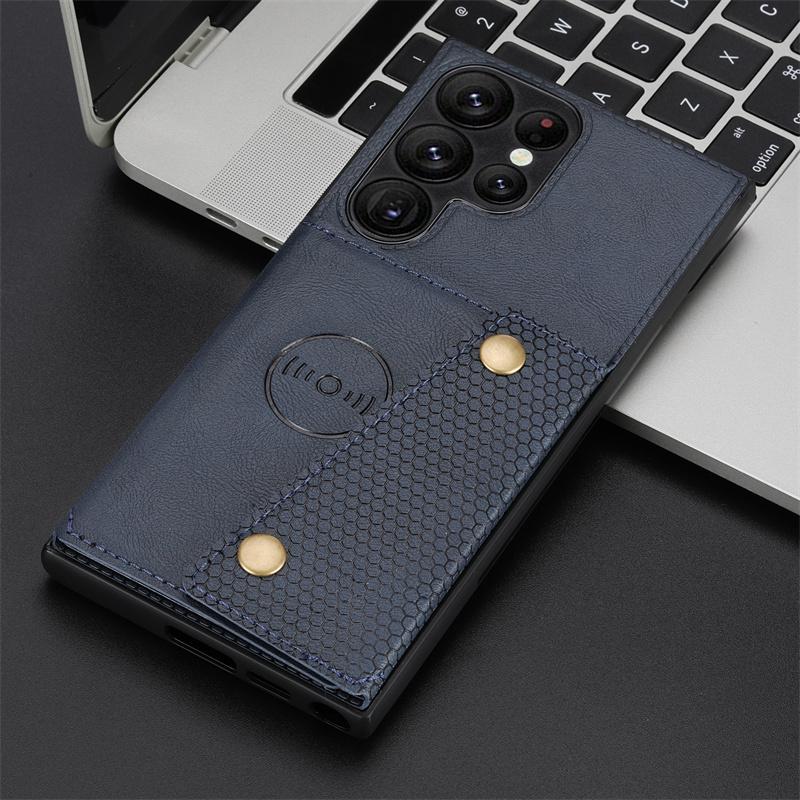 Leather Wallet Phone Case For Samsung Galaxy S24 S23 S22 S21 S20 Ultra FE S10 Note 9 10 Plus Card Slot Stand Holder Back Cover