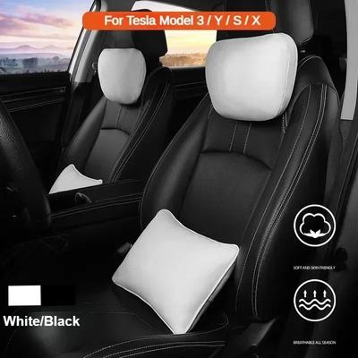 Pro Tesla Model 3 Model Y Autosedačka Opěrka hlavy Polštář na krk Model 3 YSX Soft Comfort Memory Cushion Protect Cover Autopříslušenství