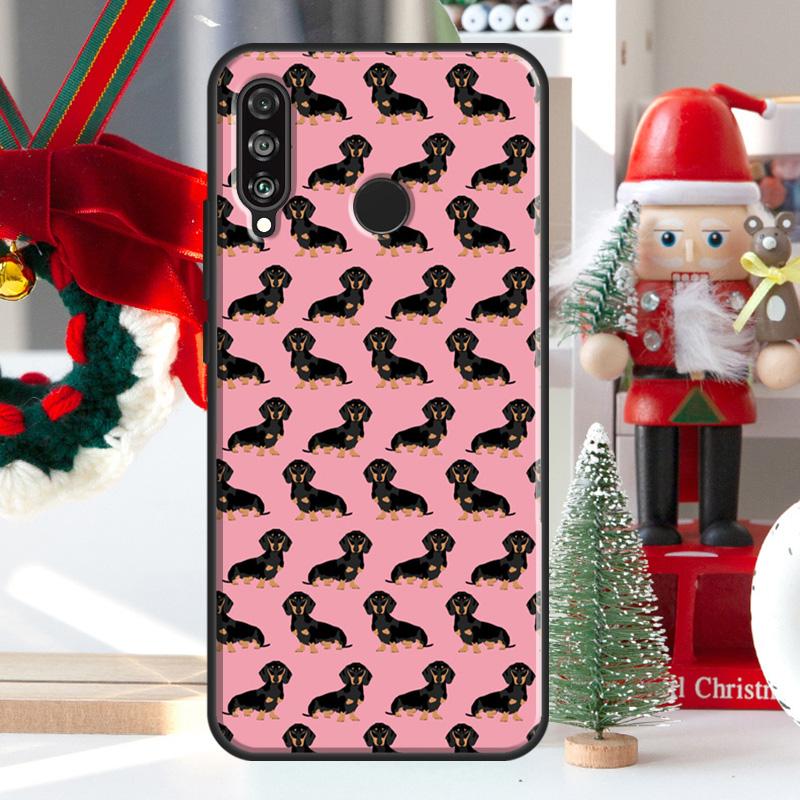 Cute Dachshund Sausage Dog For Huawei Nova 9 10 SE 11 Pro Y60 Y70 Y90 Y61 Y91 Y72 Y73 12i 11i 8i P20 P30 P40 Lite Case