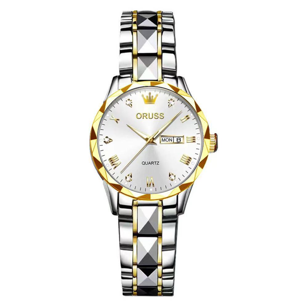 Luminous Waterproof Watch Female Couple Watch Female Watch Female Automatic Non-Mechanical Watch Female Watch