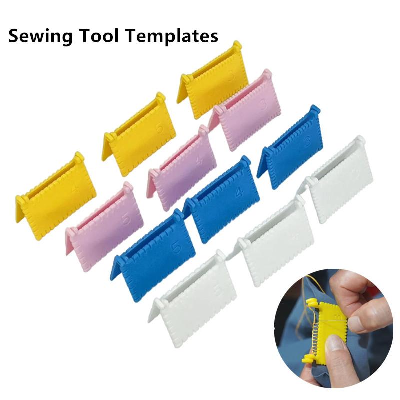 1/3PCS Sewing Guide Template – 3, 4, 5mm Spacing for Consistent Stitches in Fabric, Embroidery, and Leather Craft